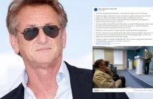 Sean Penn jest teraz w Kijowie. "Pokazuje odwagę, której brakuje wielu...