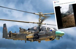 Ognisty rydwan Rosjan - śmigłowiec Ka-52 Aligator zestrzelony nad Ukrainą