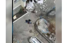 Rosyjscy najeźdźcy uderzyli granatami w przedszkole,w którym ukrywali się ludzie