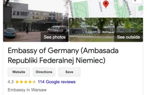 Protest pod ambasadą Niemiec w Warszawie. Dzisiaj o 19:00