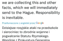 Rosja zbombardowała przedszkole i sierociniec.