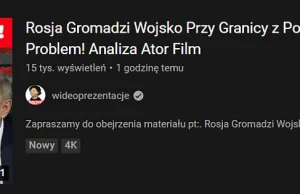 Youtuber Ator STRASZY Polaków rosyjskim wojskiem zgodnie z PROPAGANDĄ ROSJI