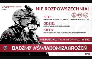 Sztab Generalny Wojska Polskiego apeluje do Polaków