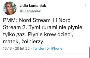 Premier Morawiecki: Tymi rurami nie płynie tylko gaz. Płynie krew dzieci, matek