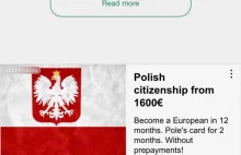 Polskie obywatelstwo za 1600 €