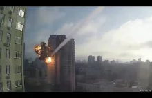 Residential Tower In Kyiv Hit By Missile Strike