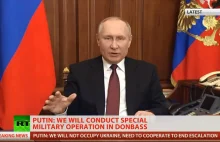 Putin Speech Feb 23rd 2022 Ukraine Russia Actions and Tensions