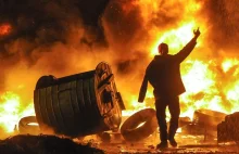 Obrona Kijowa przez obywateli.