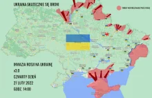 Ukraina skutecznie się broni - MAPA