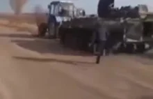 Ukrainski rolnik ukradl orkom BMP
