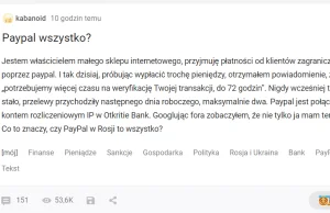 rosjanie skarżą się na nie działający PayPal na ruskim wykopie