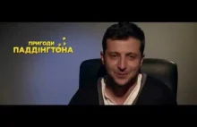 Wołodymyr Zełenski jako ukraiński głos Misia Paddingtona