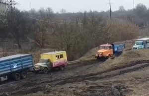 Rosyjska kolumna dostaw.