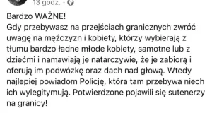 Ważne! INFO DLA TYCH, KTÓRZYJEŻDŻĄ POMAGĆ NA GRANICĘ