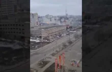 Wojna na Ukrainie-ostrzał rakietowy i artyleryjski w Charkowie.