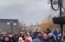 Wielka odwaga mieszkańców Ukrainy. Ogromne protesty w Berdiańsku