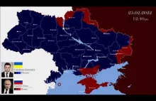 Porządny timelaps przebiegu inwazji na Ukrainę do tej pory