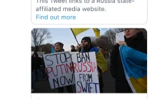 Twitter będzie oznaczał rosyjskie media i ograniczał zasięgi ich tweetów