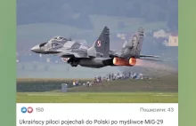 Ukraińscy piloci pojechali do Polski po myśliwce MiG-29