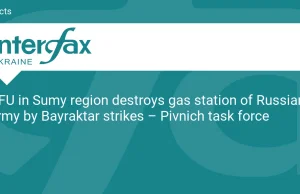 AFU in Sumy region destroys gas station of Russian army by Bayraktar...