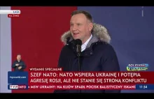 Prezydent Duda: Nie wysyłamy samolotów na Ukrainę. Nie jesteśmy stroną konfliktu