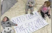 Ukraińscy obywatele proszą państwa NATO o no-fly zone.