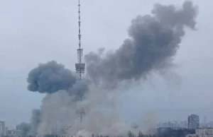 Wieża telewizyjna w Kijowie została zbombardowana