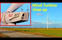 Turbina wiatrowa z bliska