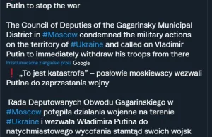 „To jest katastrofa” – posłowie moskiewscy wezwali Putina do zaprzestania wojny