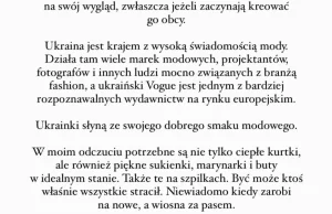 Karolina Domaradzka apeluję o modne ubieranie Ukraińców!