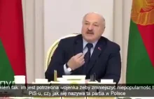 Łukaszenka: "PiSowi potrzebna jest wojenka, żeby zmniejszyć niepopularność PiSu"