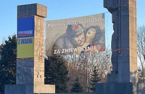 Rosyjskiemu pomnikowi w Olsztynie nadano nowy wygląd