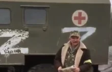 Rosjanie używają pojazdów medyczny do transportu amunicji
