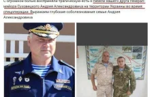 Rosyjski generał dywizji Andriej Suchowiecki zginął w Ukrainie