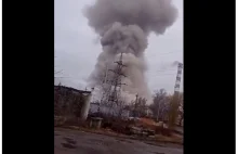 Potężny atak bombowy na elektrownie w mieście Akhtyrka