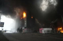 Wojna w Ukrainie. Kolejne alarmy lotnicze i pożar największej elektrowni w...