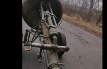 Ukraińscy cywile ukradli moździerz