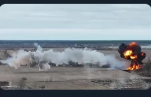 Rosyjski helikopter strącony w locie.