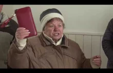 Bojowe nastawienie staruszki z Ukrainy - Podziękowania dla Polaków