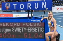 Justyna Święty-Ersetic z halowym rekordem Polski na 400 m