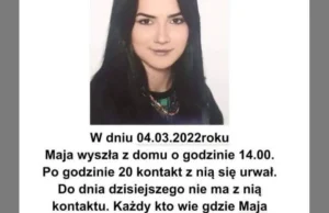 Zaginęła 15-letnia Maja z okolic Szczecina