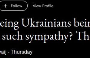 Rasistowski wpis na temat Uchodźców z Ukrainy tylko dlatego że są biali.