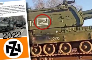 Znak "Z" ma ukryte znaczenie? "Rosyjscy okupanci z nazistowskimi znakami"