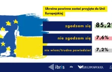 Ponad 85% Polaków za przyjęciem Ukrainy do UE!