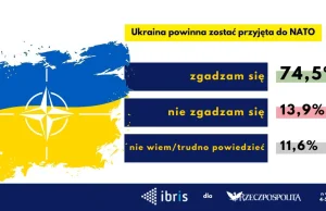 Ponad 74% Polaków za przyjęciem Ukrainy do NATO.