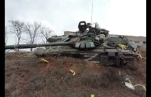 Krótka kompilacja POTĘŻNYCH ruskich czołgów - spod Mariupola