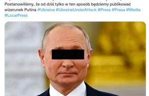 „Tygodnik Podhalański” zasłania paskiem twarz Władimira Putina. „Tak...