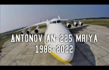 Oblot dronem wokół samolotu Antonov an-225 Mriya