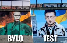 Zło zniknęło z poznańskiego muralu! Wołodymyr Zełenski zastąpił Putina