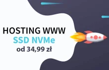 Najtańszy hosting WWW SSD NVMe | Szybki hosting WWW SSD NVMe